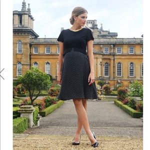 Seraphine JILL jacket maternity silk dress - black